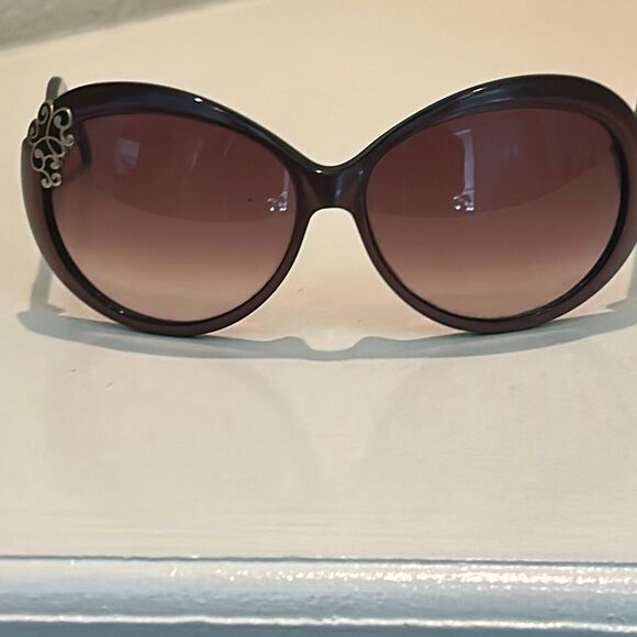 Yves Saint Laurent Paris Oversized Sunglasses Round 6136 Brownish Red Metallic main image 13